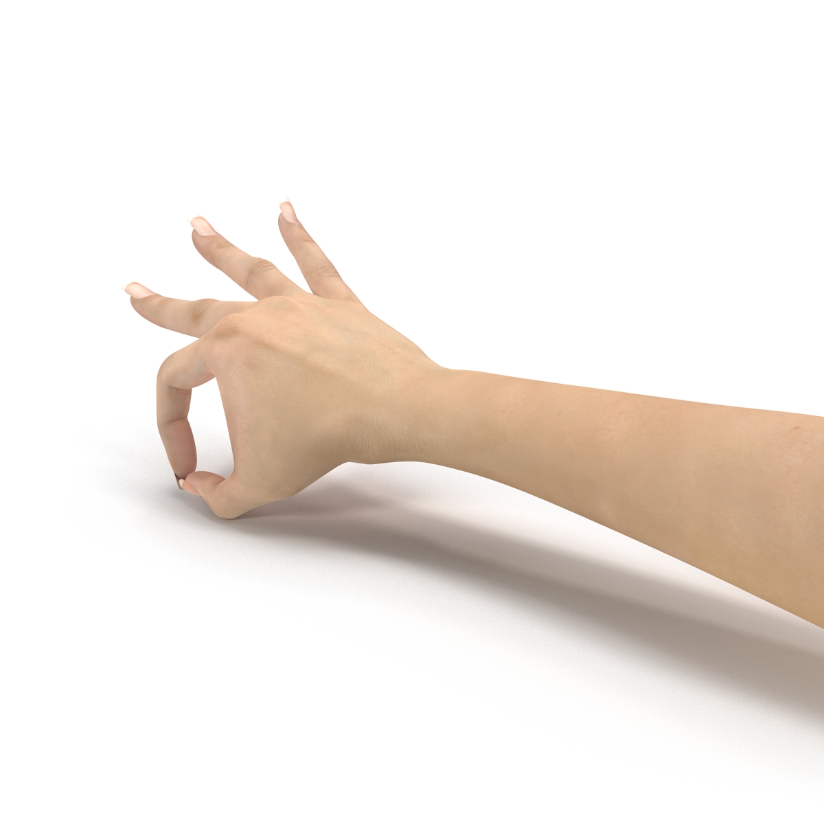 3D model Female Hand 3 Pose 4