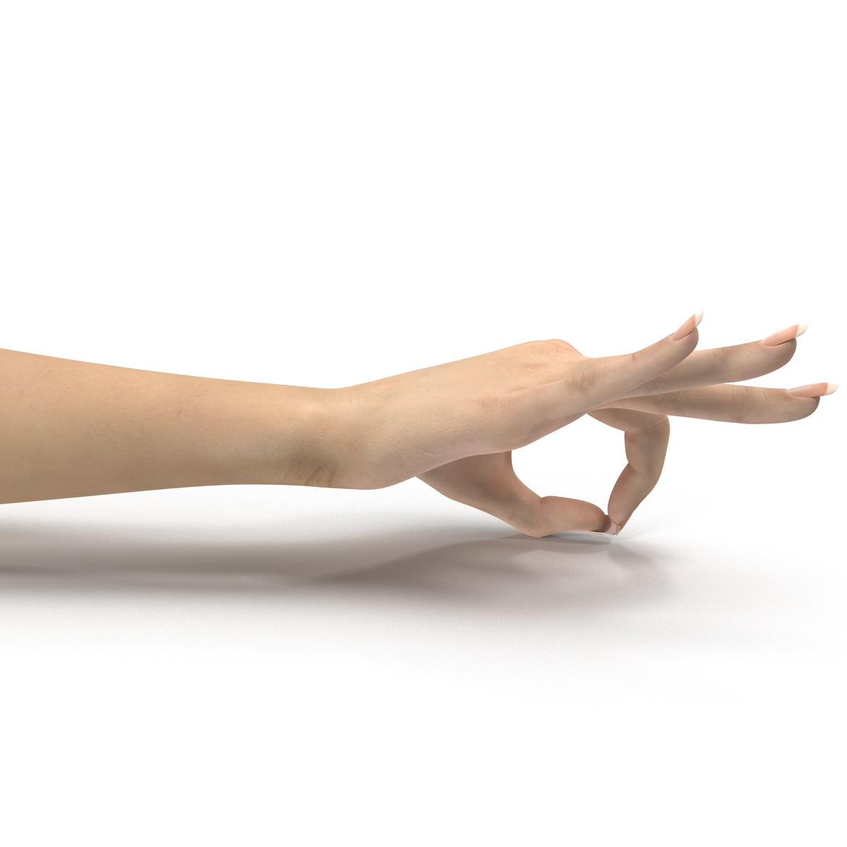 3D model Female Hand 3 Pose 4