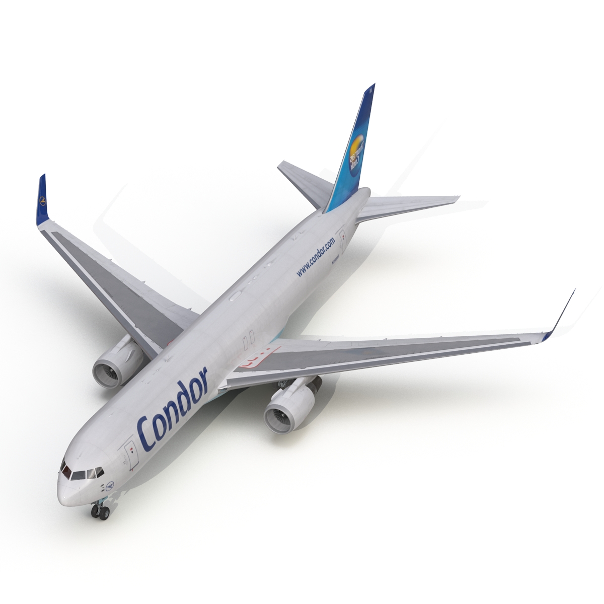 3D model Boeing 767 300F Condor Flugdienst Rigged