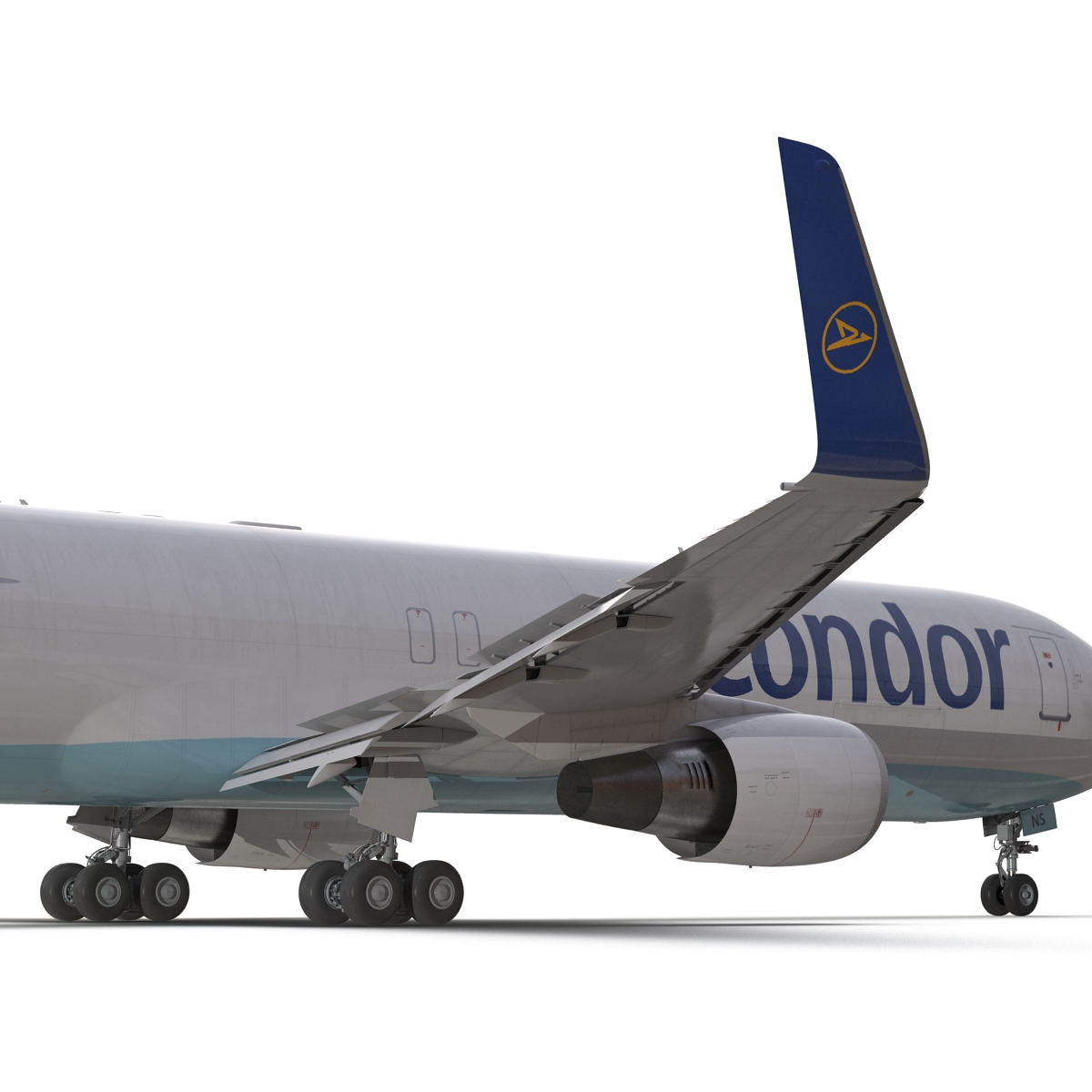 3D model Boeing 767 300F Condor Flugdienst Rigged