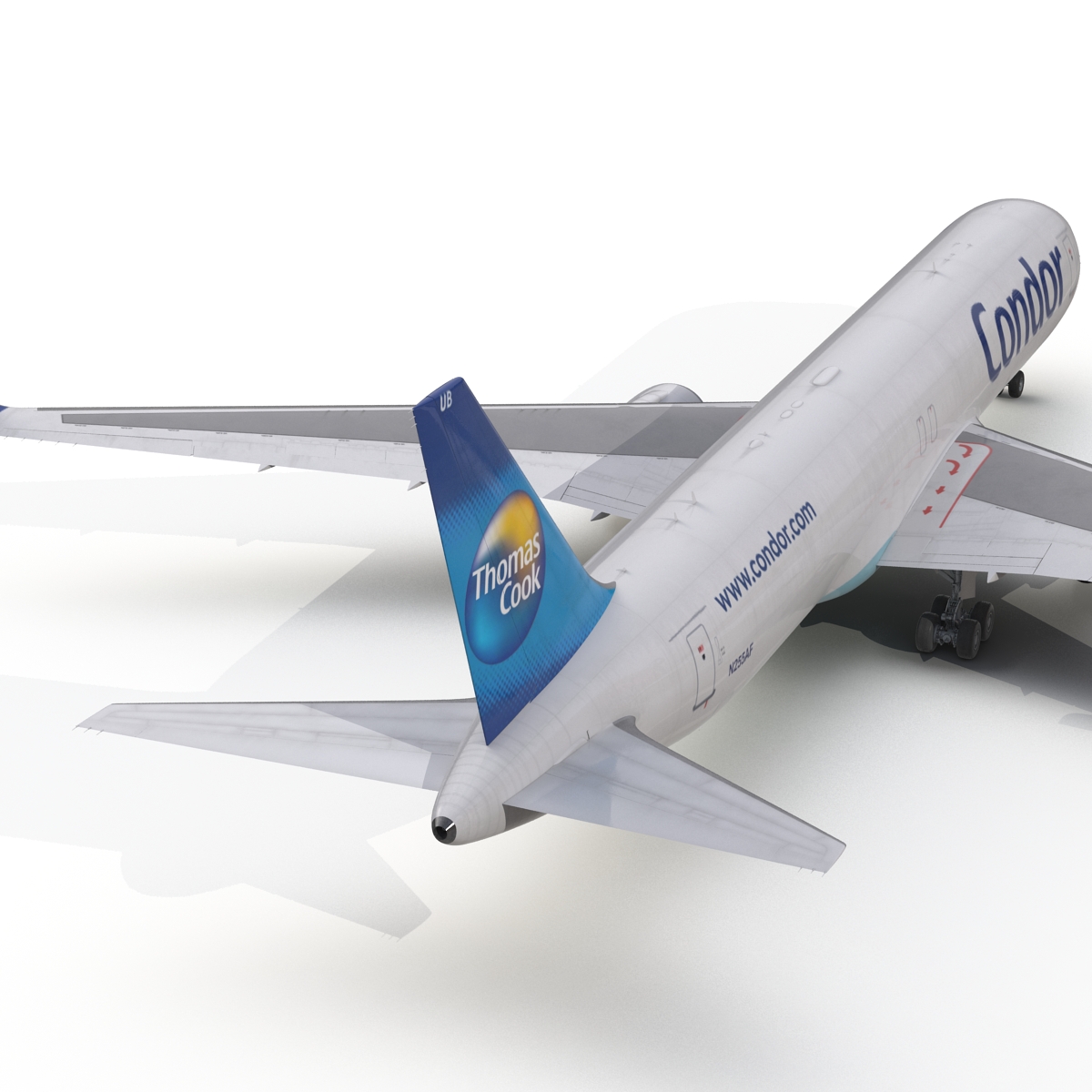 3D model Boeing 767 300F Condor Flugdienst Rigged