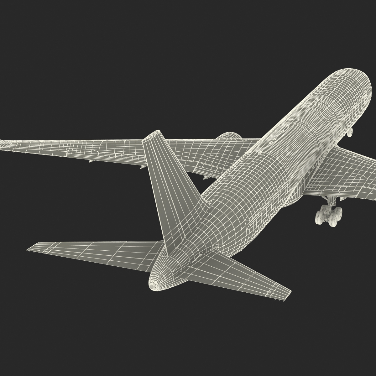 3D model Boeing 767 300F Condor Flugdienst Rigged