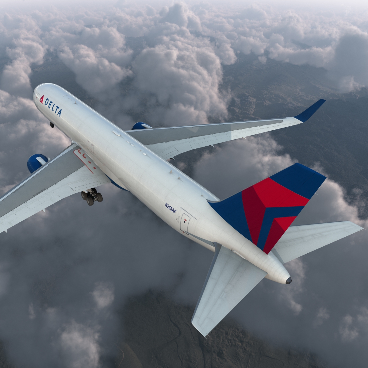 3D Boeing 767 300F Delta Air Lines