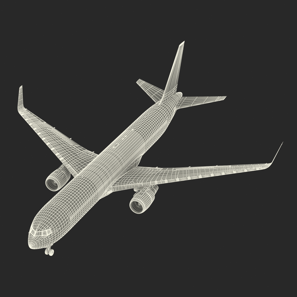 3D Boeing 767 300F Delta Air Lines Rigged model