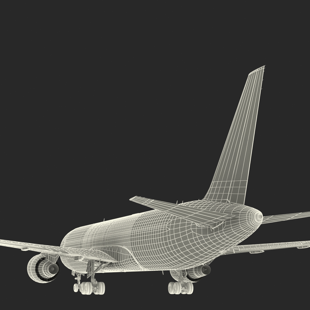 3D Boeing 767 300F Delta Air Lines Rigged model