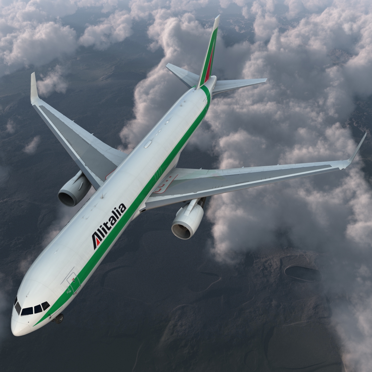 Boeing 767 300F Alitalia 3D model