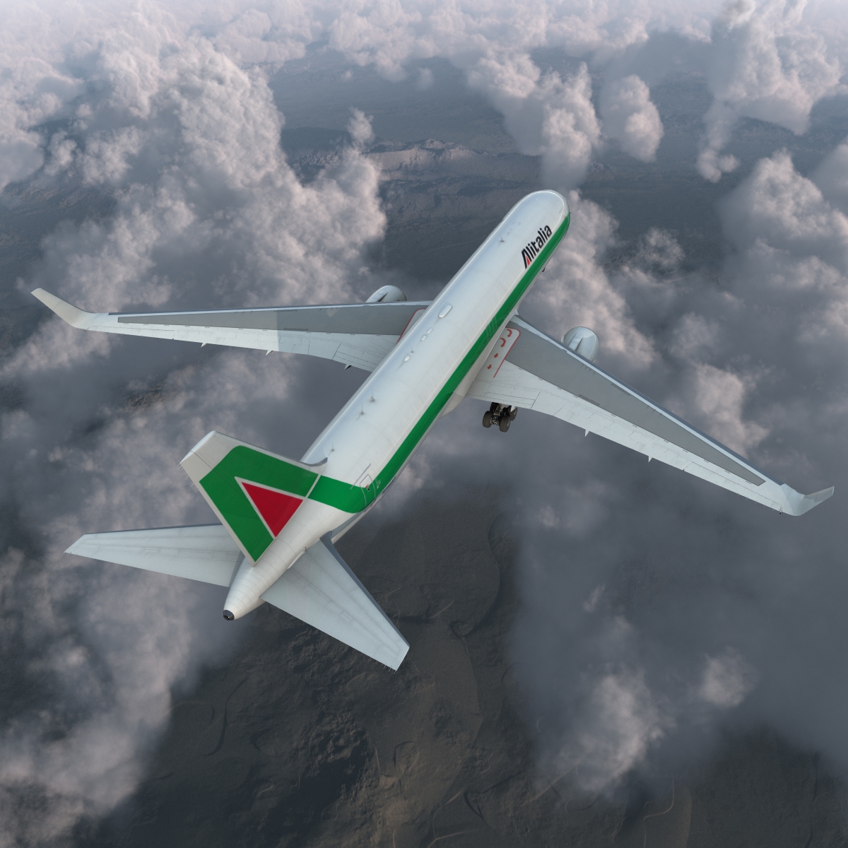 Boeing 767 300F Alitalia 3D model