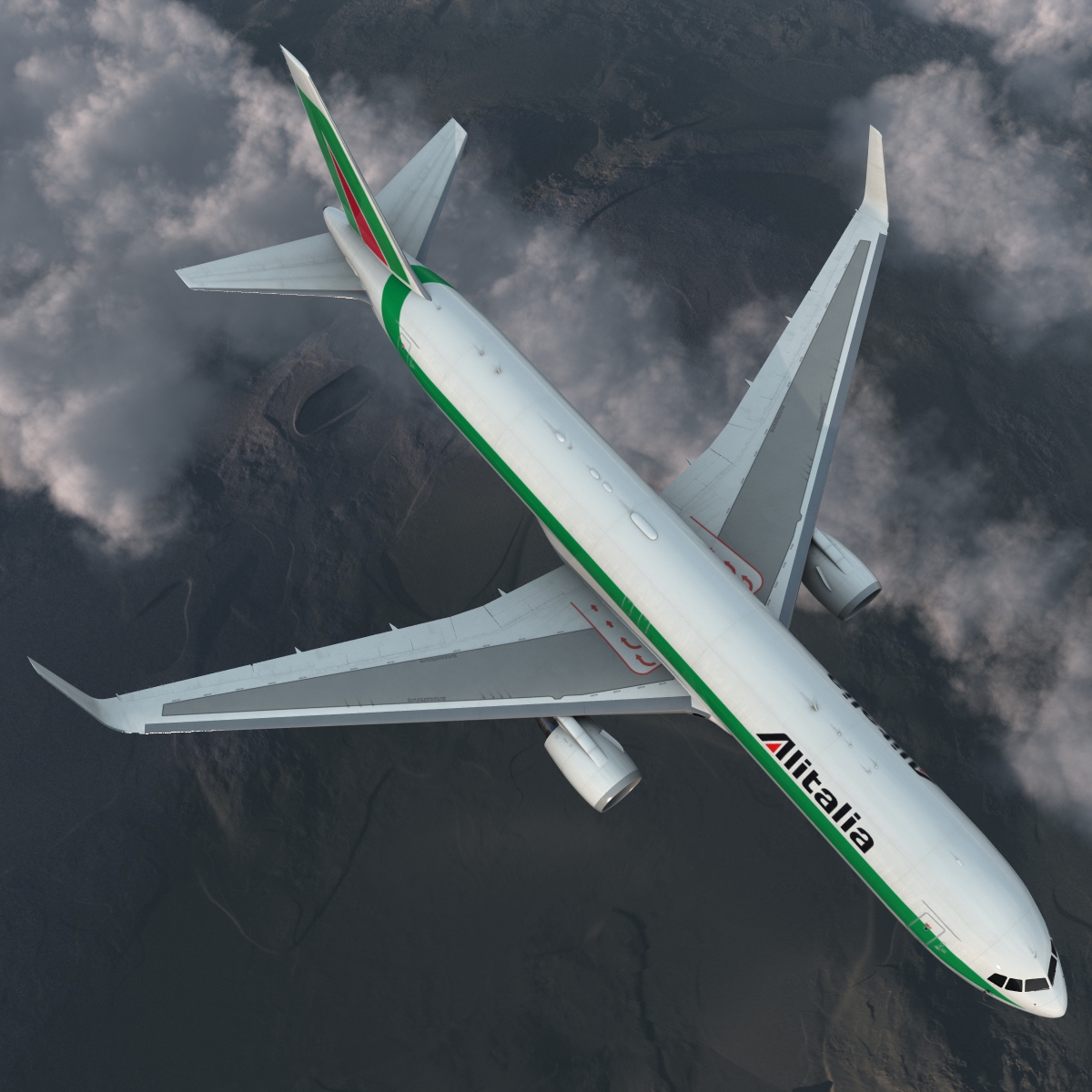 Boeing 767 300F Alitalia 3D model