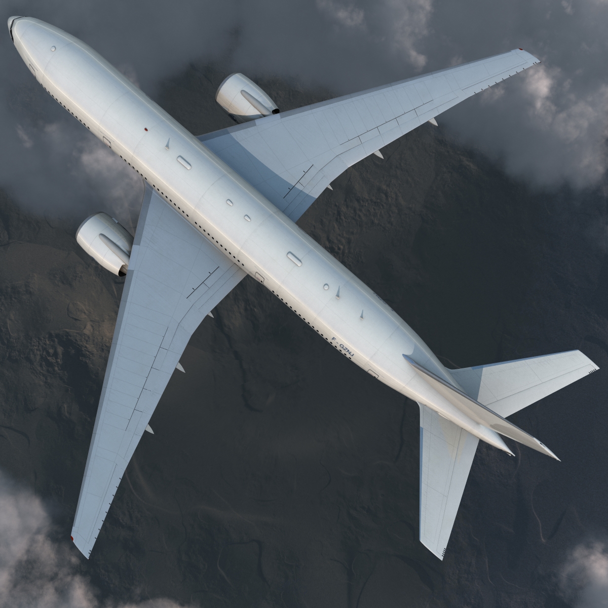 Boeing 777 200 Generic Rigged 3D model