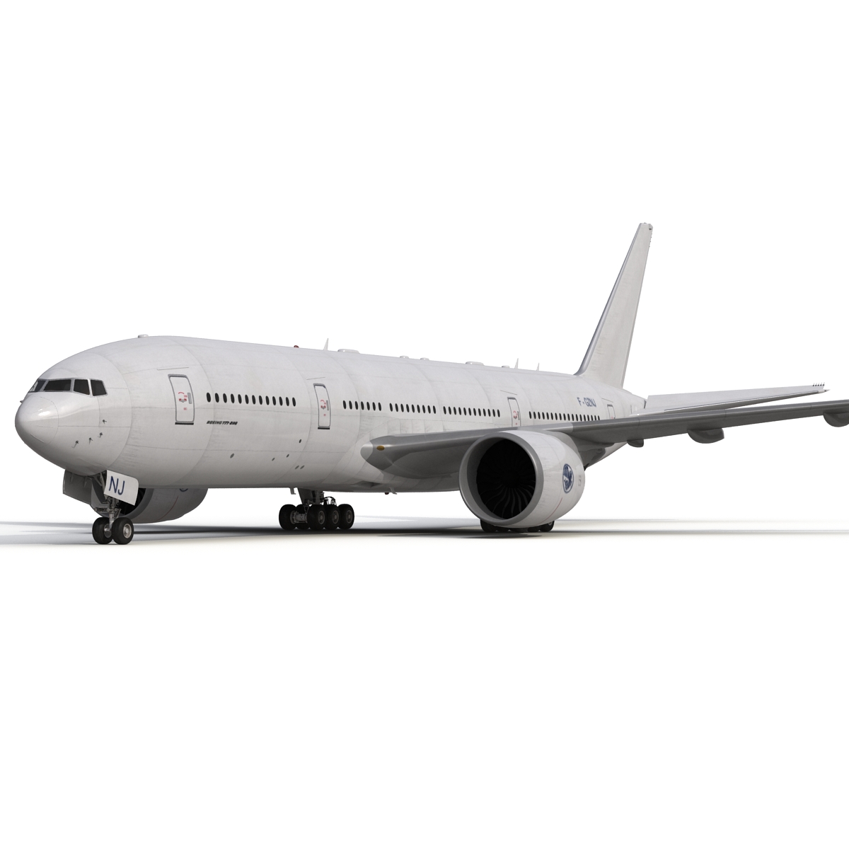 Boeing 777 200 Generic Rigged 3D model