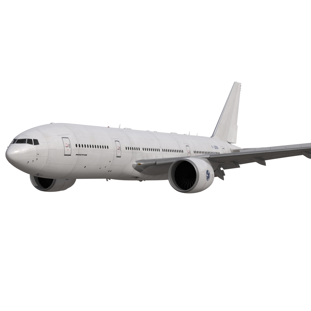 Boeing 777 200 Generic Rigged 3D model