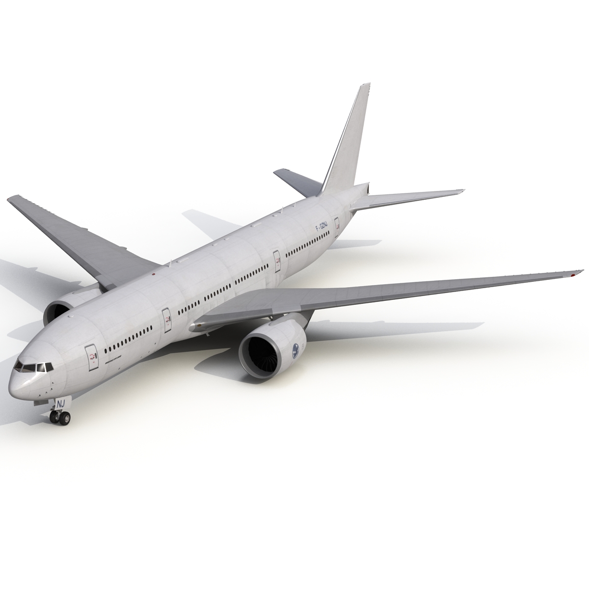 Boeing 777 200 Generic Rigged 3D model