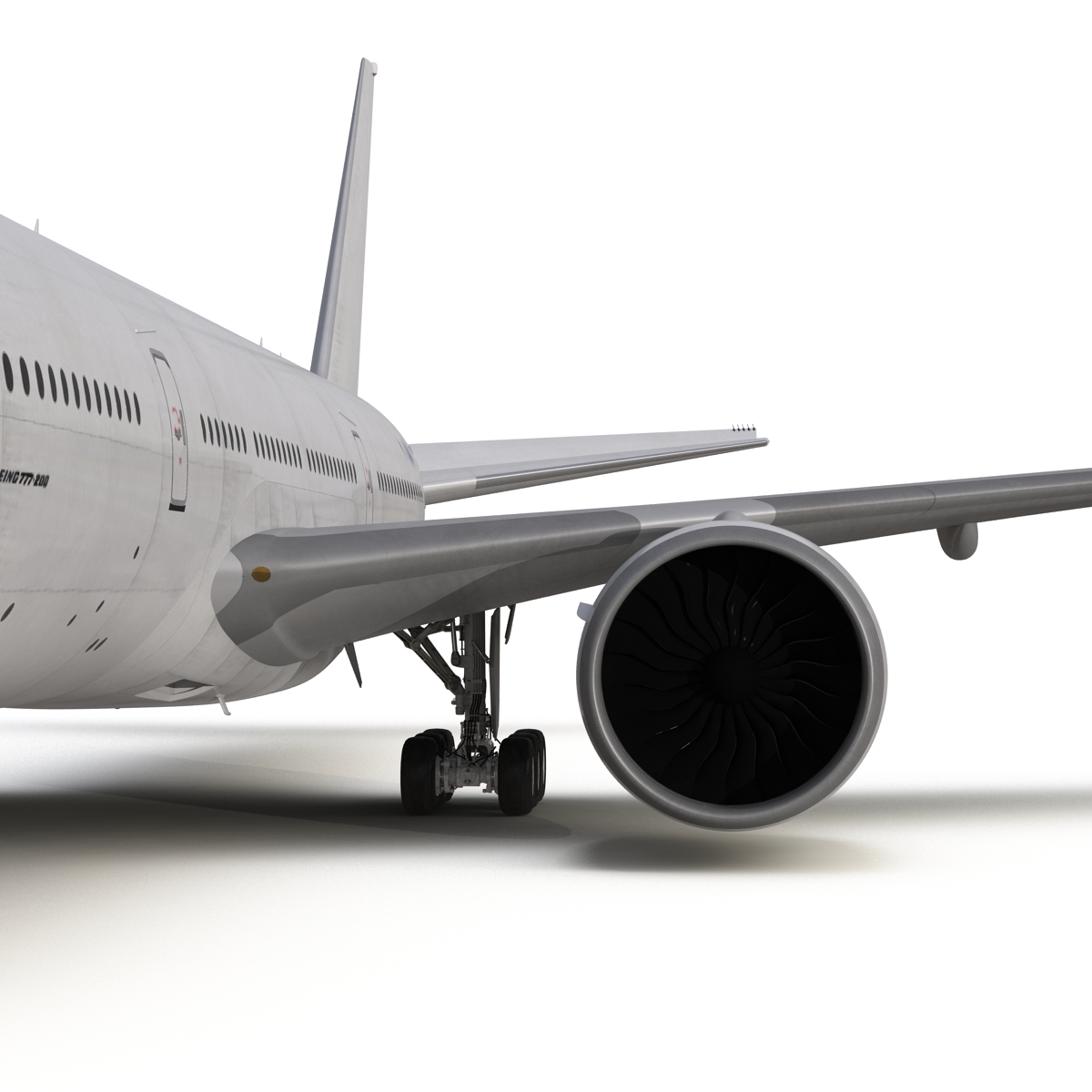 Boeing 777 200 Generic Rigged 3D model