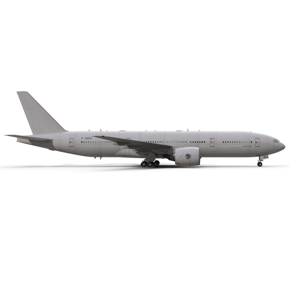 Boeing 777 200 Generic Rigged 3D model