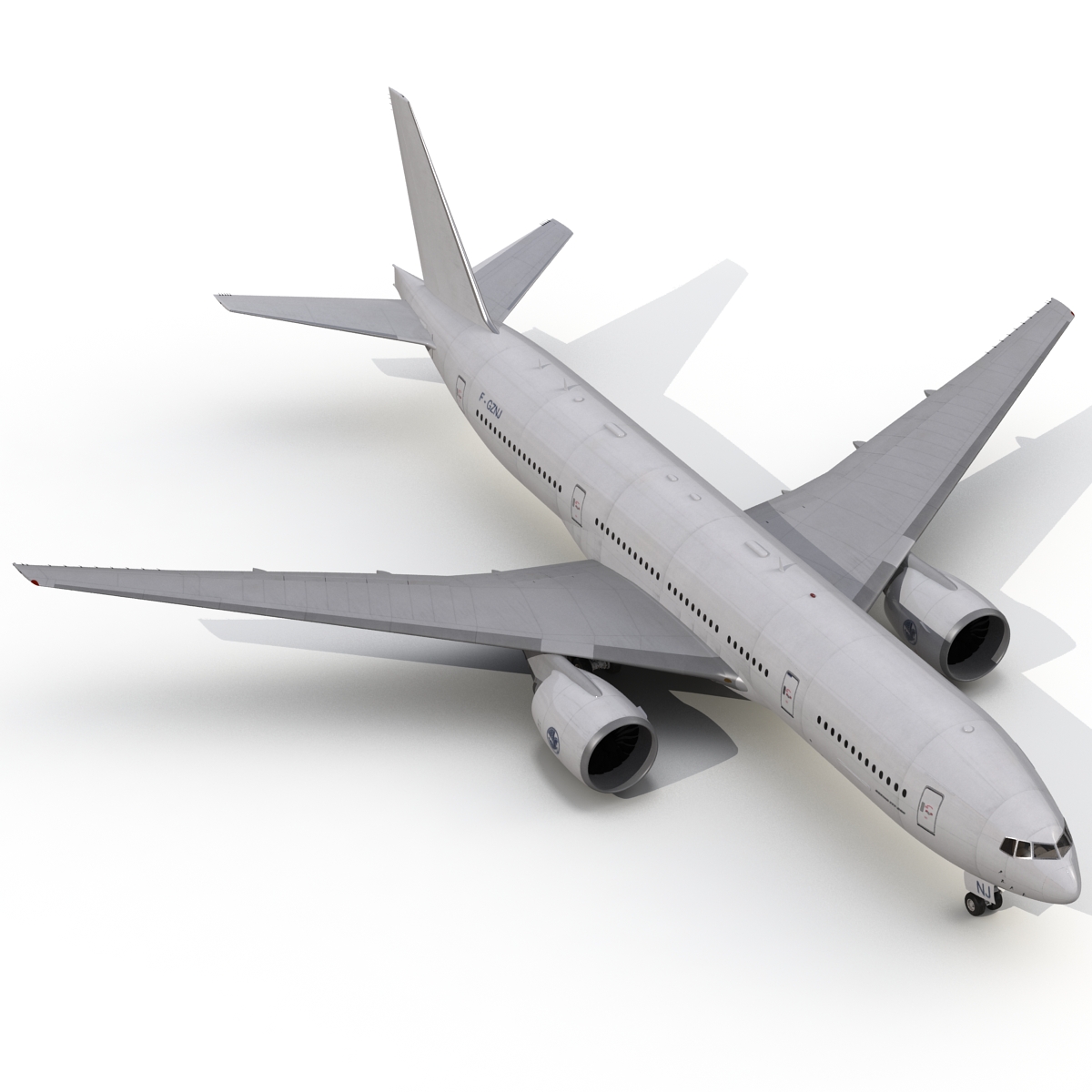 Boeing 777 200 Generic Rigged 3D model