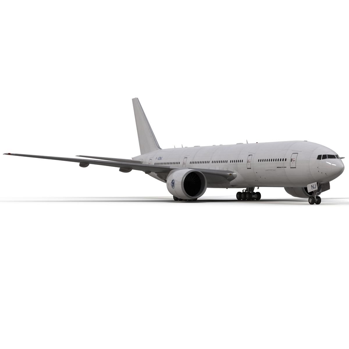 Boeing 777 200 Generic Rigged 3D model