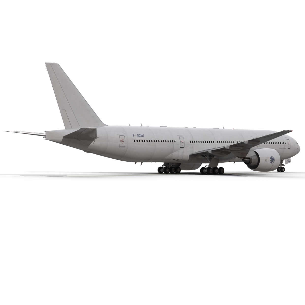 Boeing 777 200 Generic Rigged 3D model