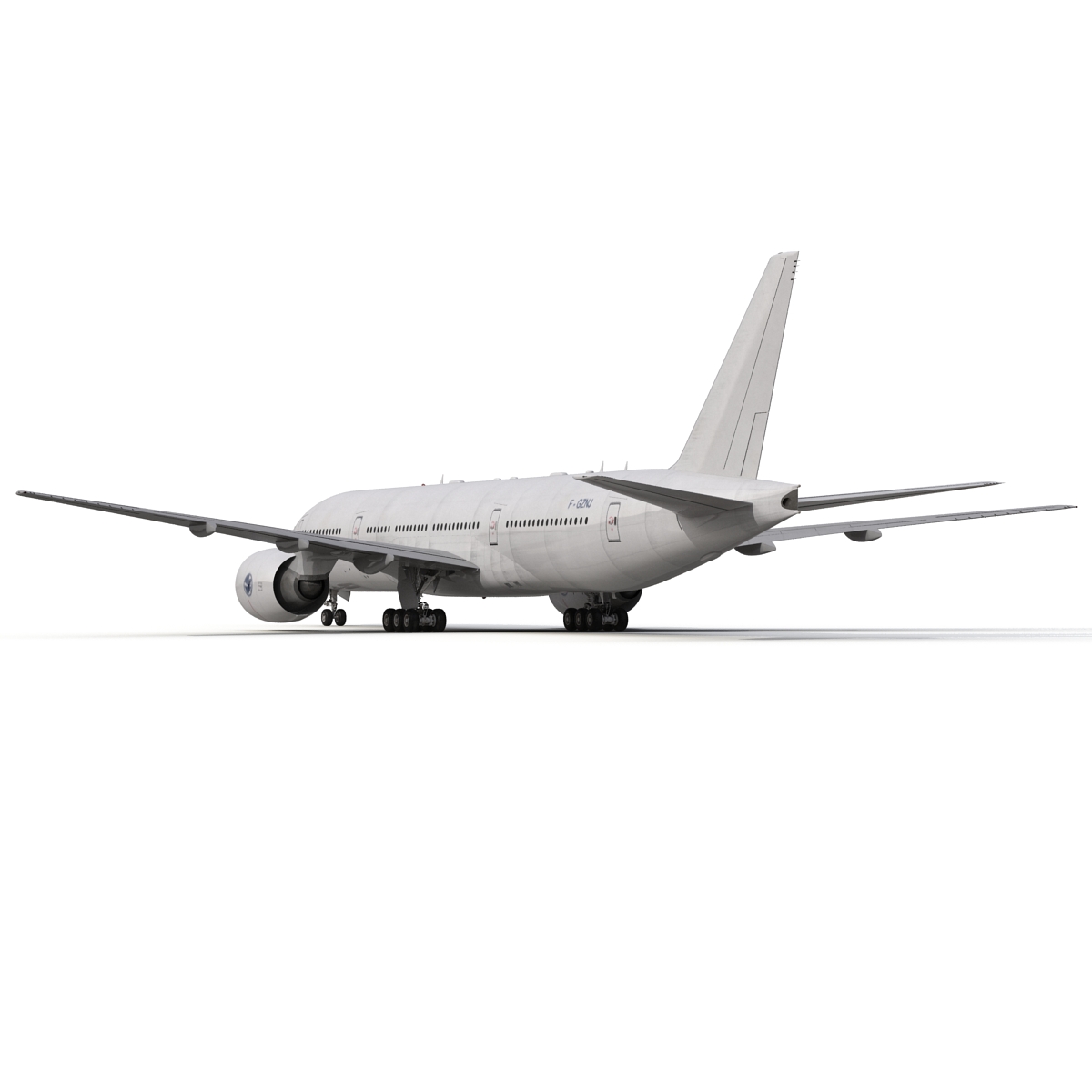 Boeing 777 200 Generic Rigged 3D model