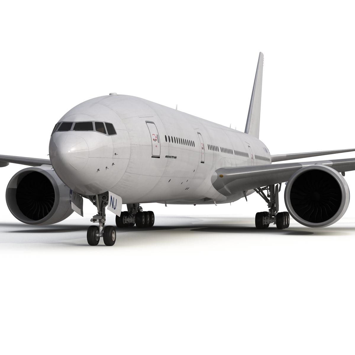 Boeing 777 200 Generic Rigged 3D model