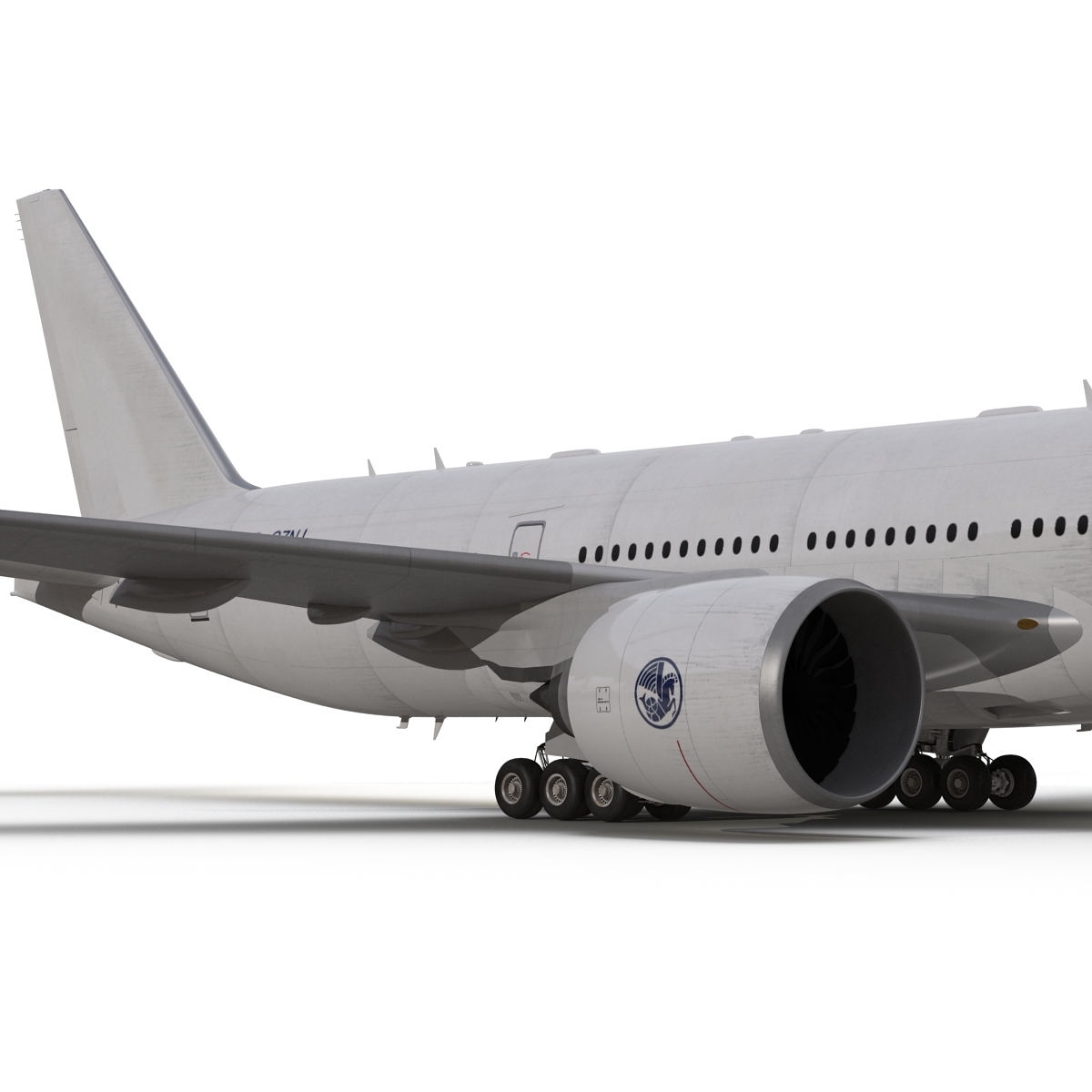 Boeing 777 200 Generic Rigged 3D model