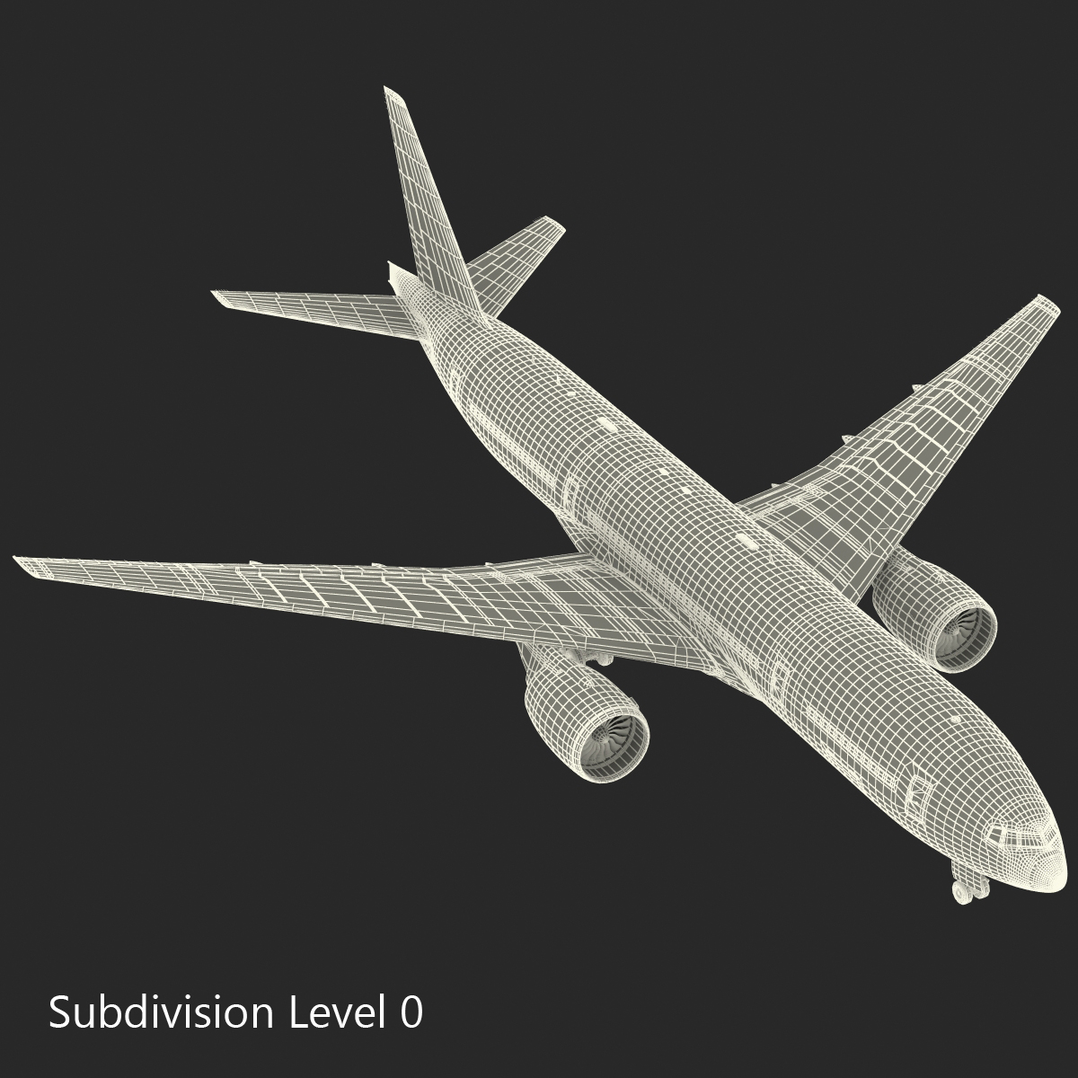 Boeing 777 200 Generic Rigged 3D model