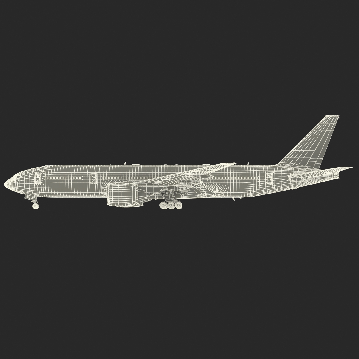 Boeing 777 200 Generic Rigged 3D model