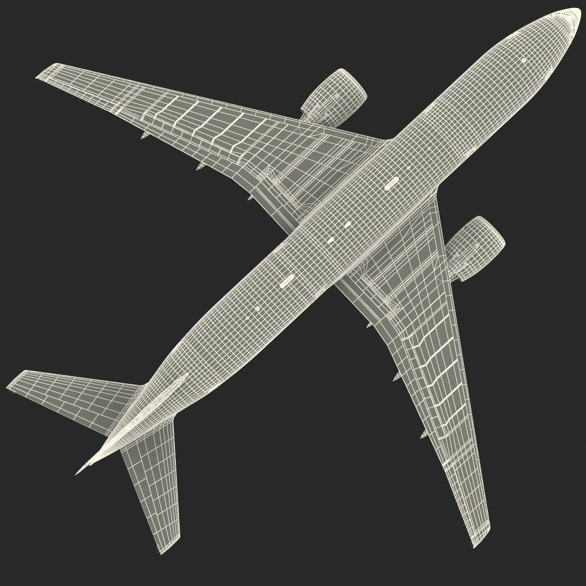 Boeing 777 200 Generic Rigged 3D model