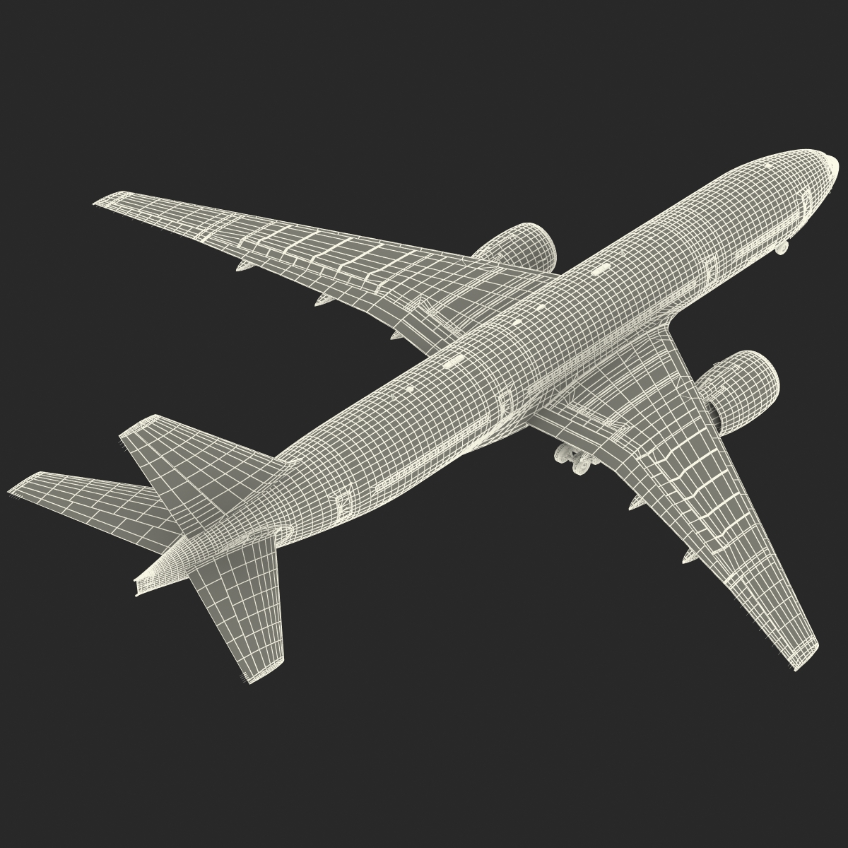 Boeing 777 200 Generic Rigged 3D model