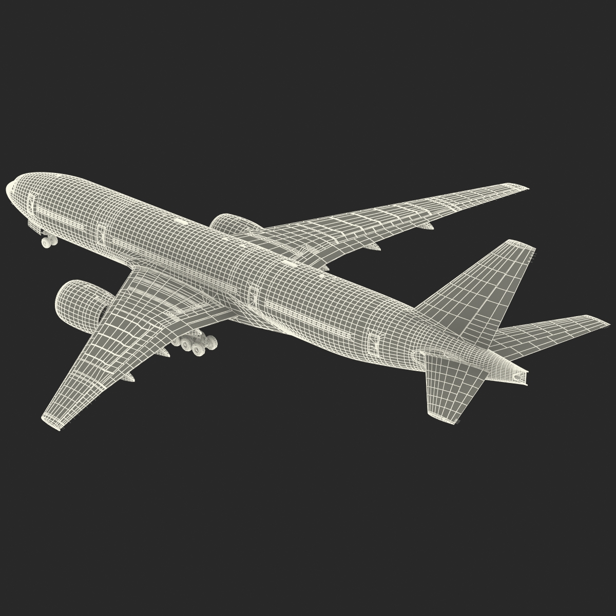 Boeing 777 200 Generic Rigged 3D model