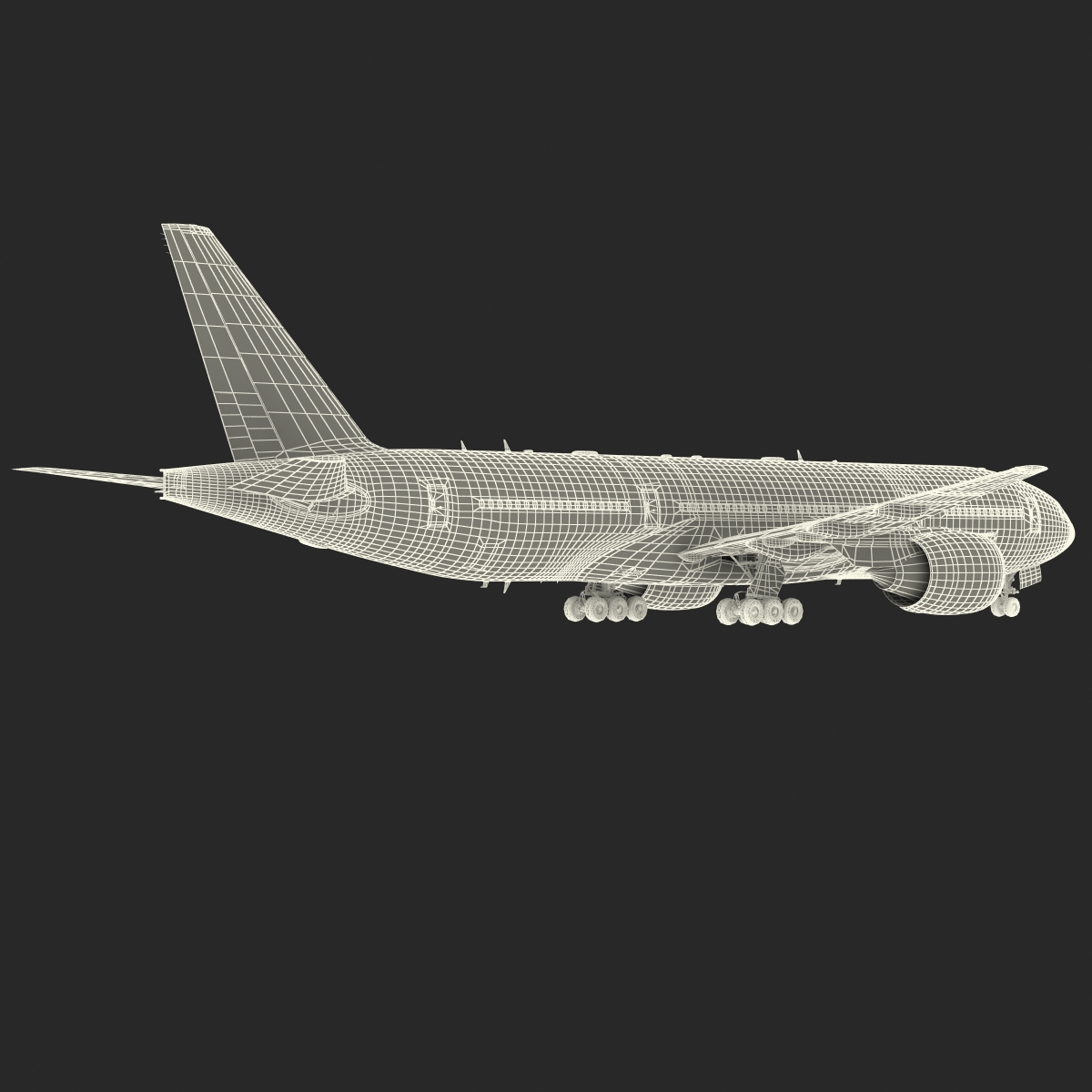 Boeing 777 200 Generic Rigged 3D model