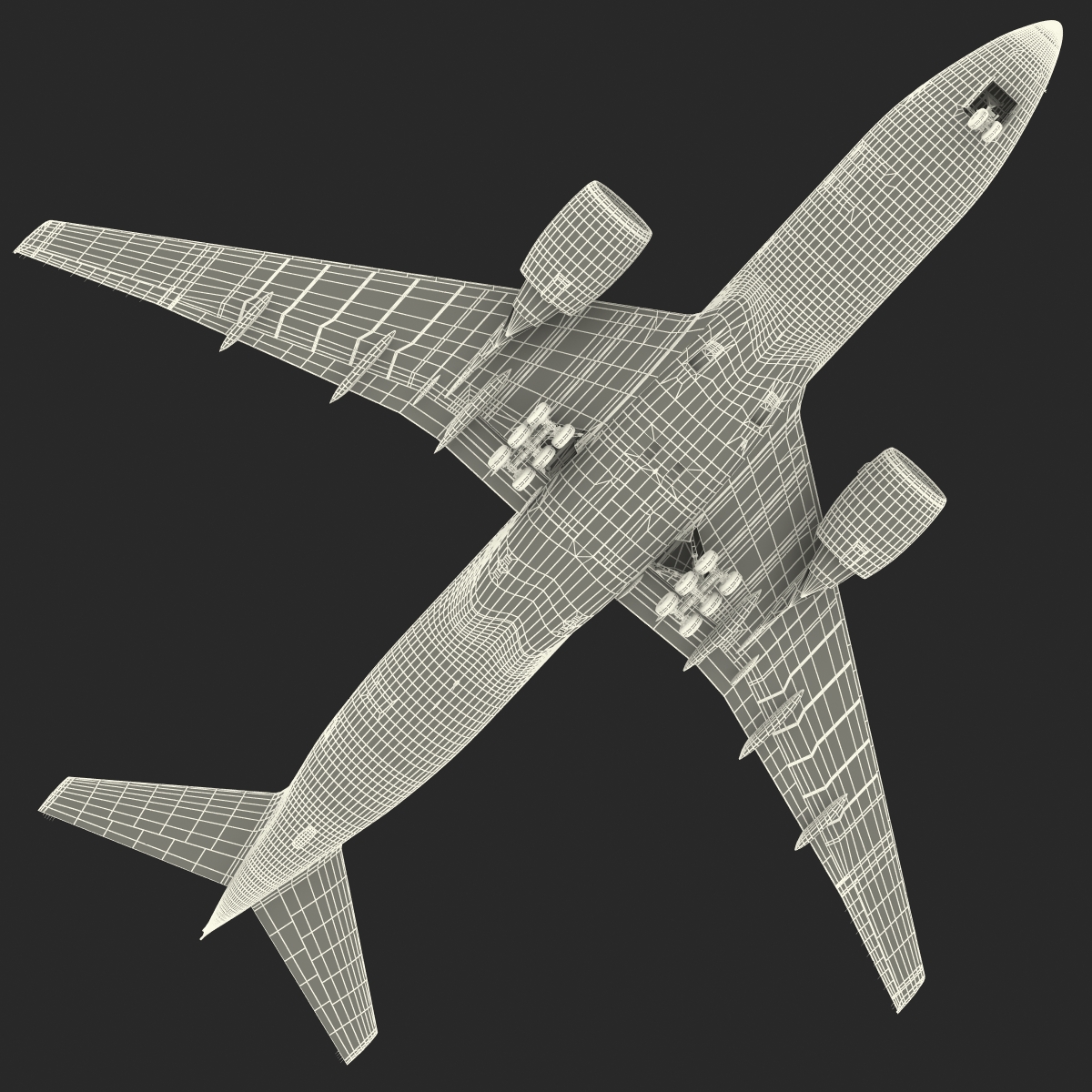 Boeing 777 200 Generic Rigged 3D model