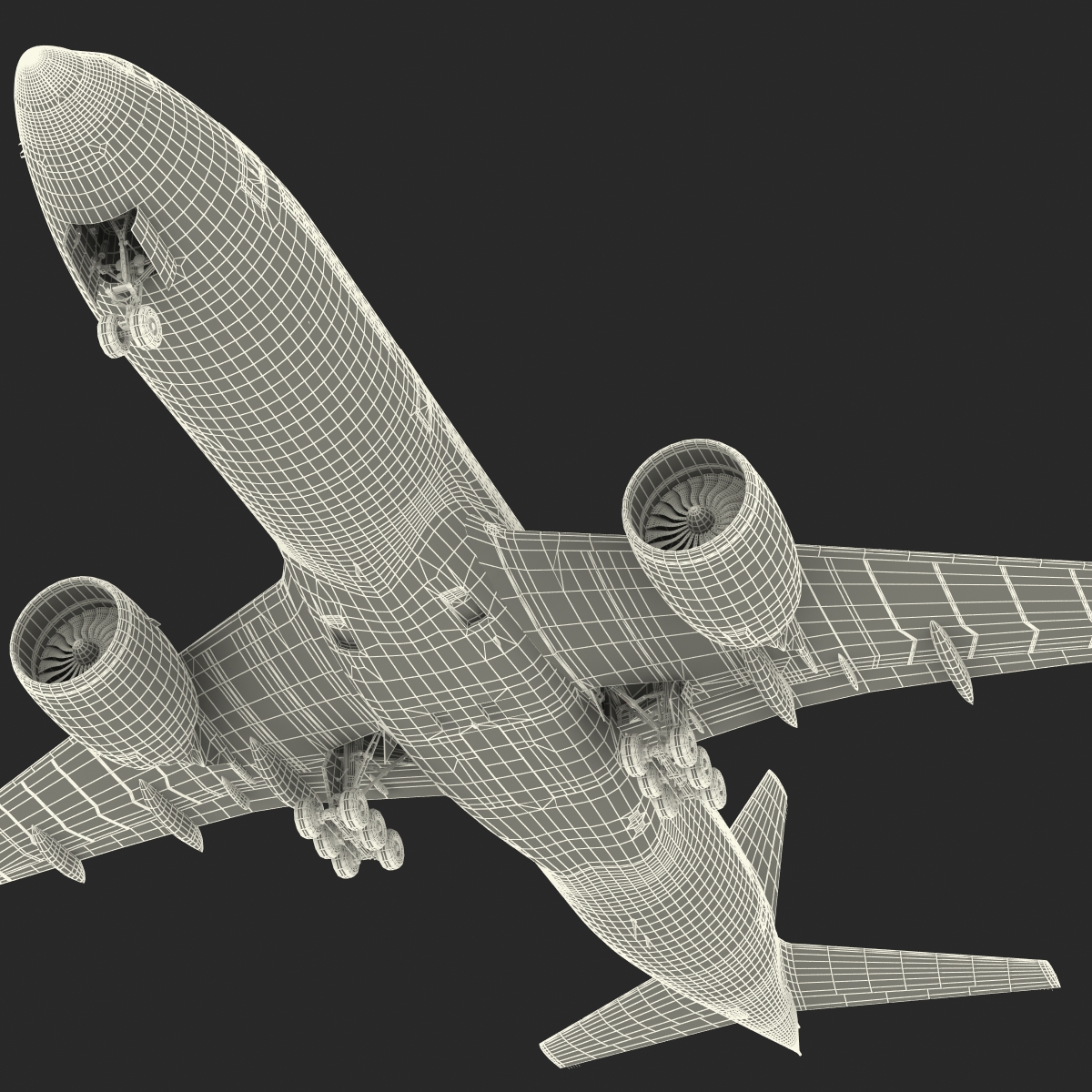 Boeing 777 200 Generic Rigged 3D model