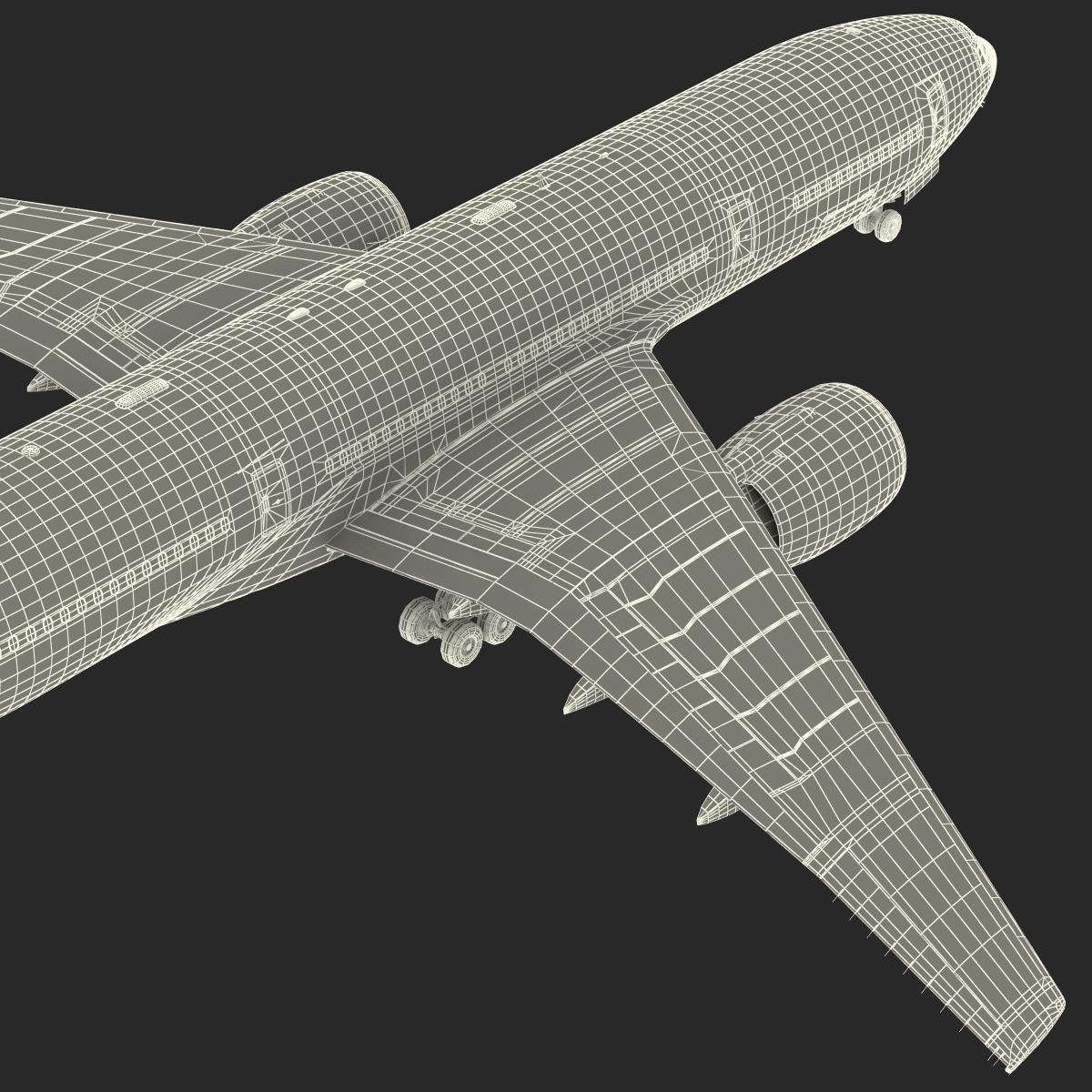 Boeing 777 200 Generic Rigged 3D model