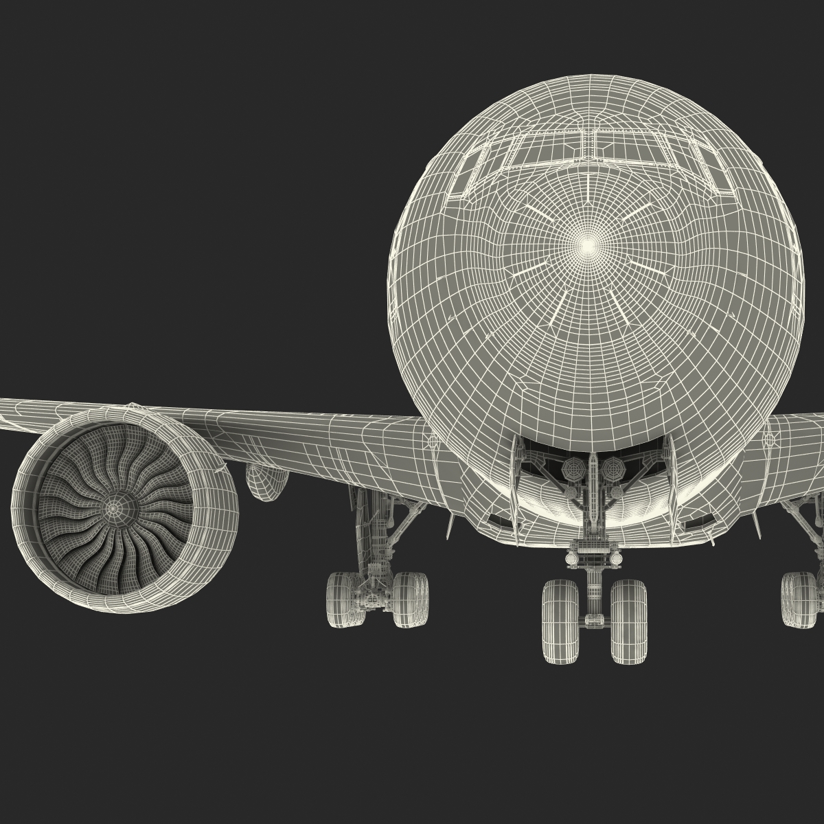 Boeing 777 200 Generic Rigged 3D model