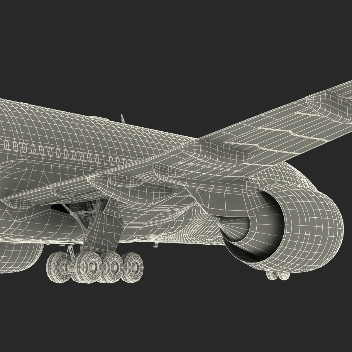 Boeing 777 200 Generic Rigged 3D model