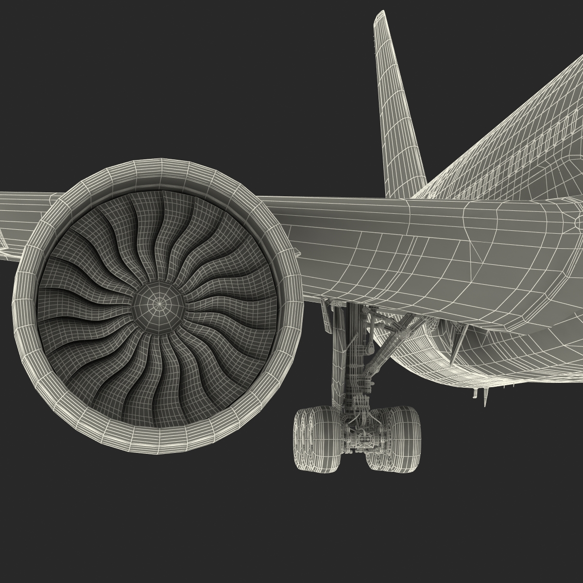 Boeing 777 200 Generic Rigged 3D model