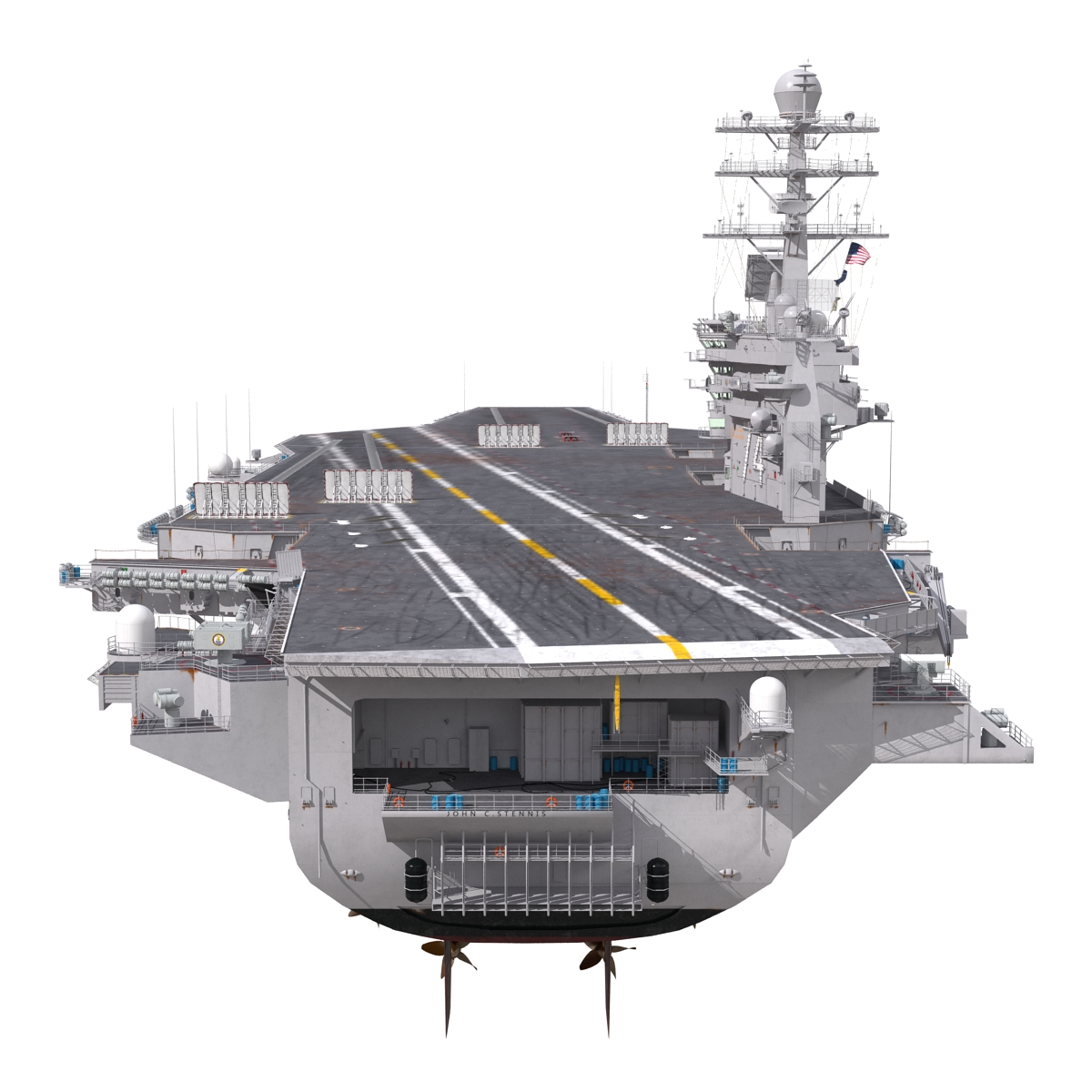 3D model USS John C Stennis CVN 74