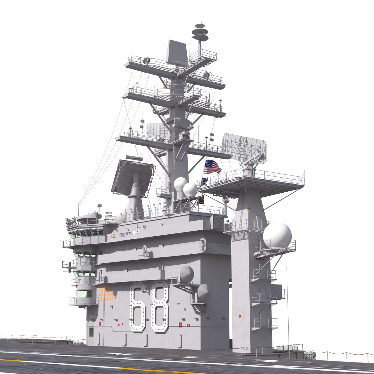 USS Nimitz CVN 68 3D