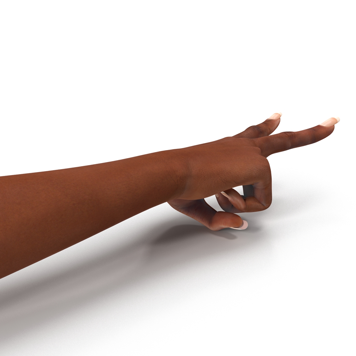 3D model Female Hand African American Pose 2