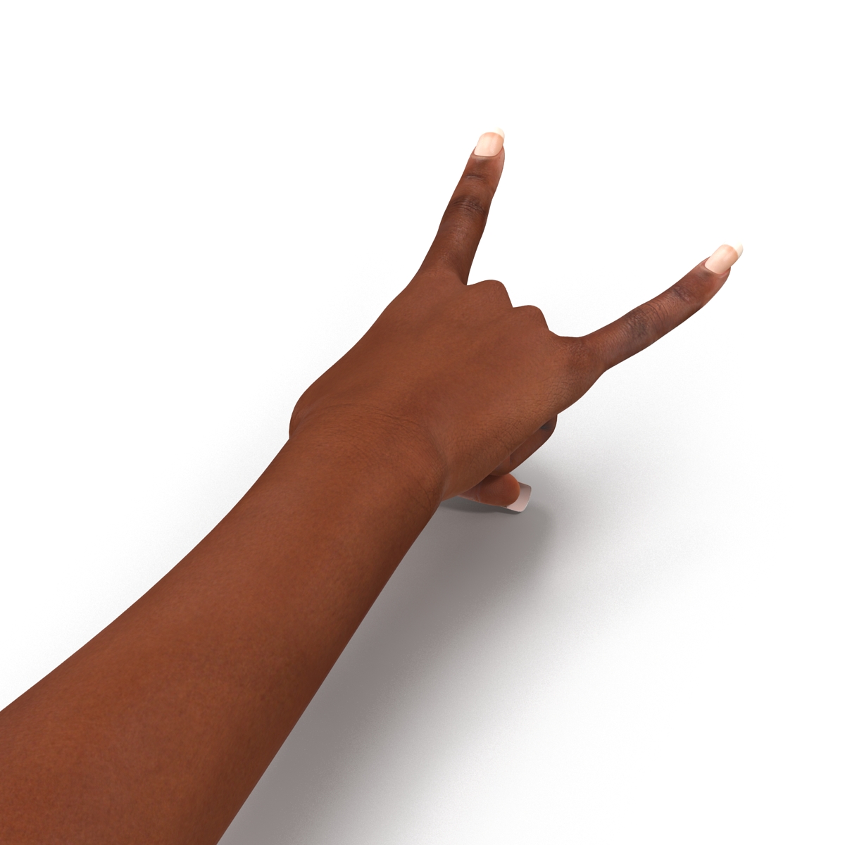 3D model Female Hand African American Pose 3