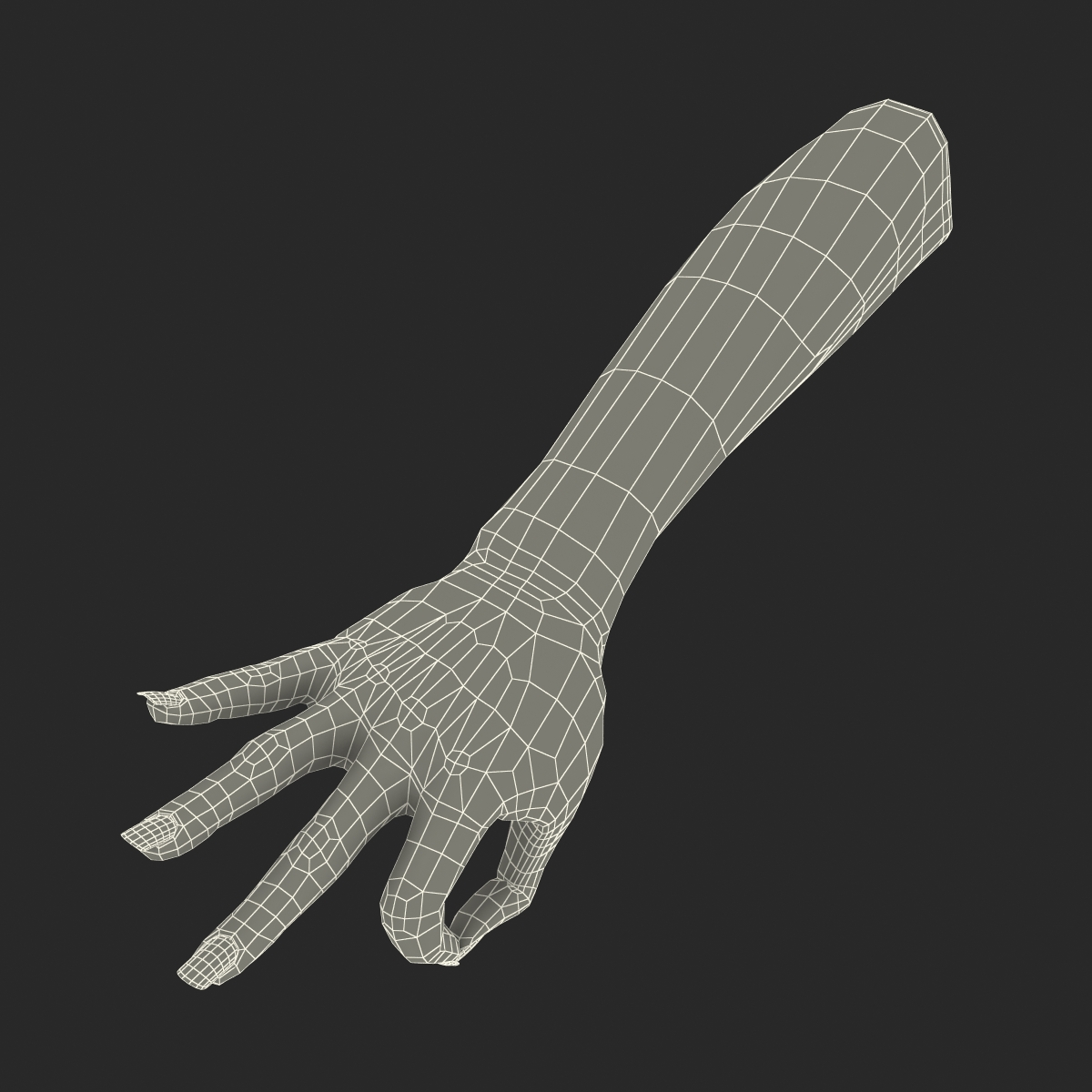 3D model Female Hand African American Pose 4