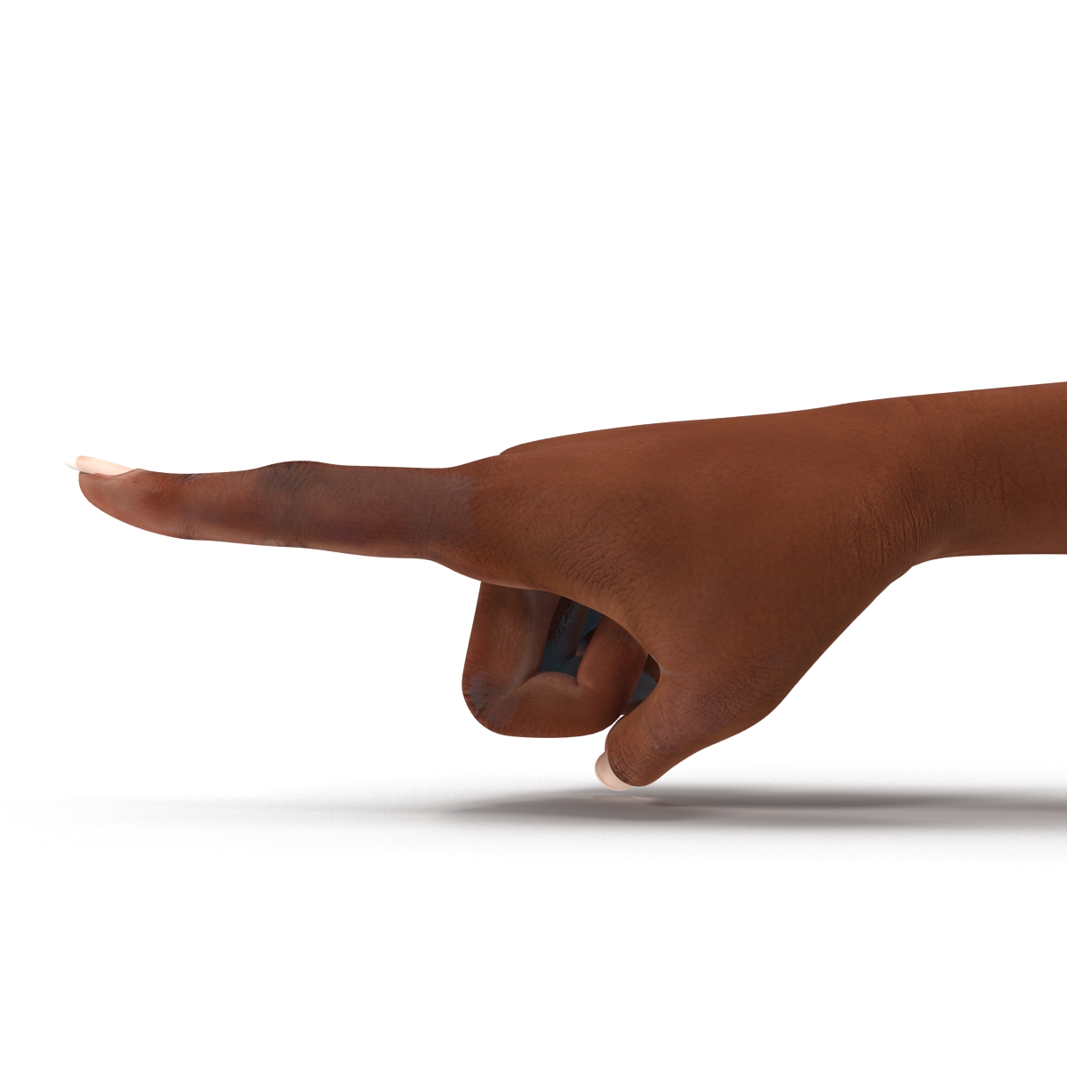 3D model Female Hand African American Pose 5