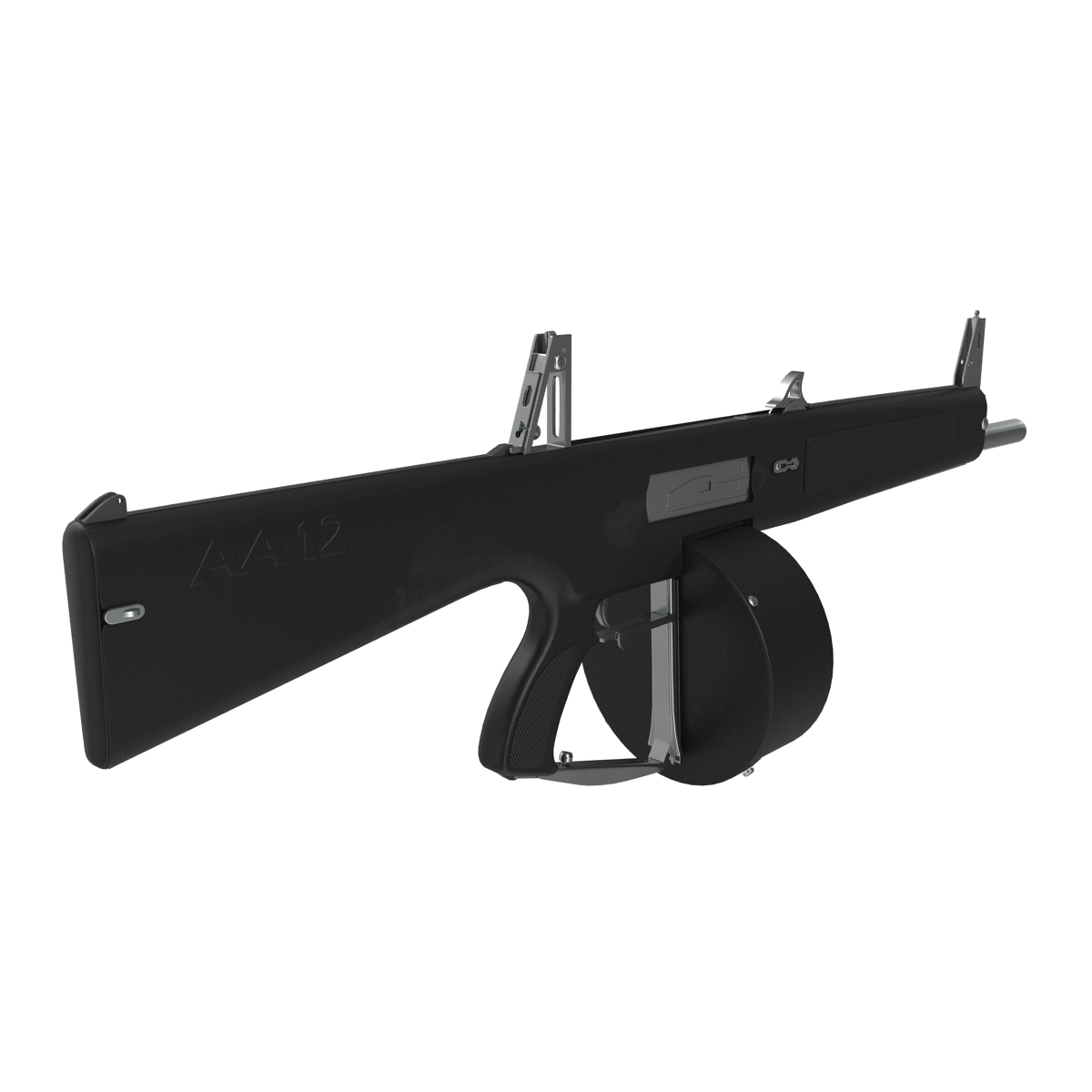 3D Auto Assault Shotgun AA 12 Round Drum Magazine