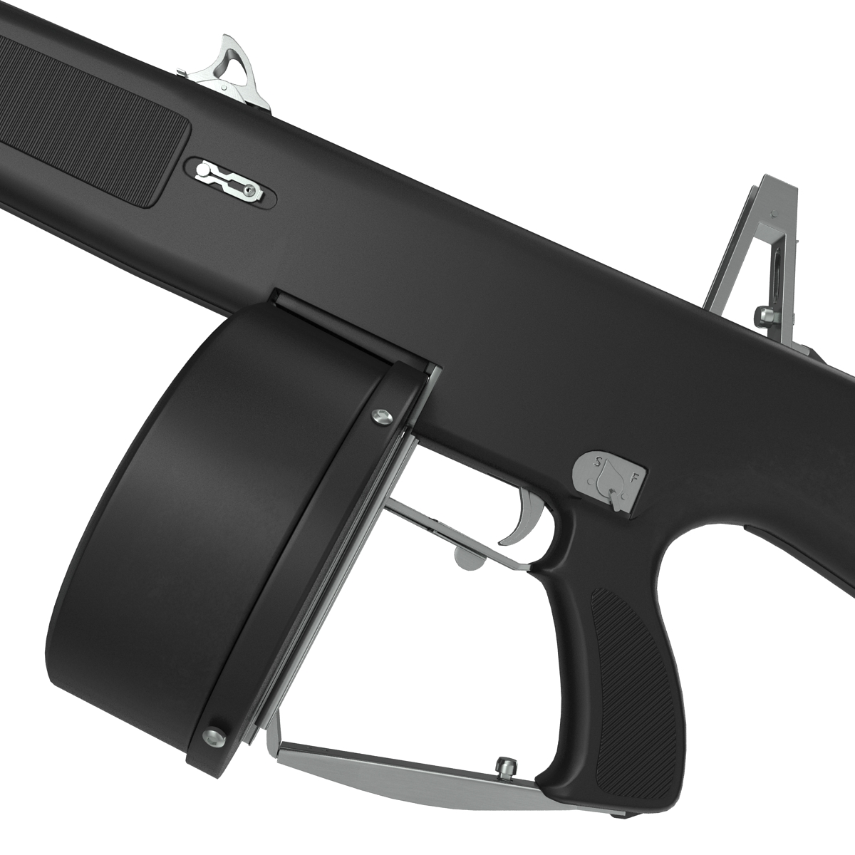 3D Auto Assault Shotgun AA 12 Round Drum Magazine