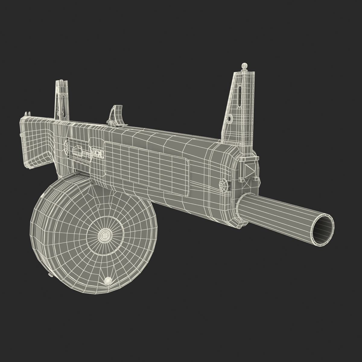 3D Auto Assault Shotgun AA 12 Round Drum Magazine