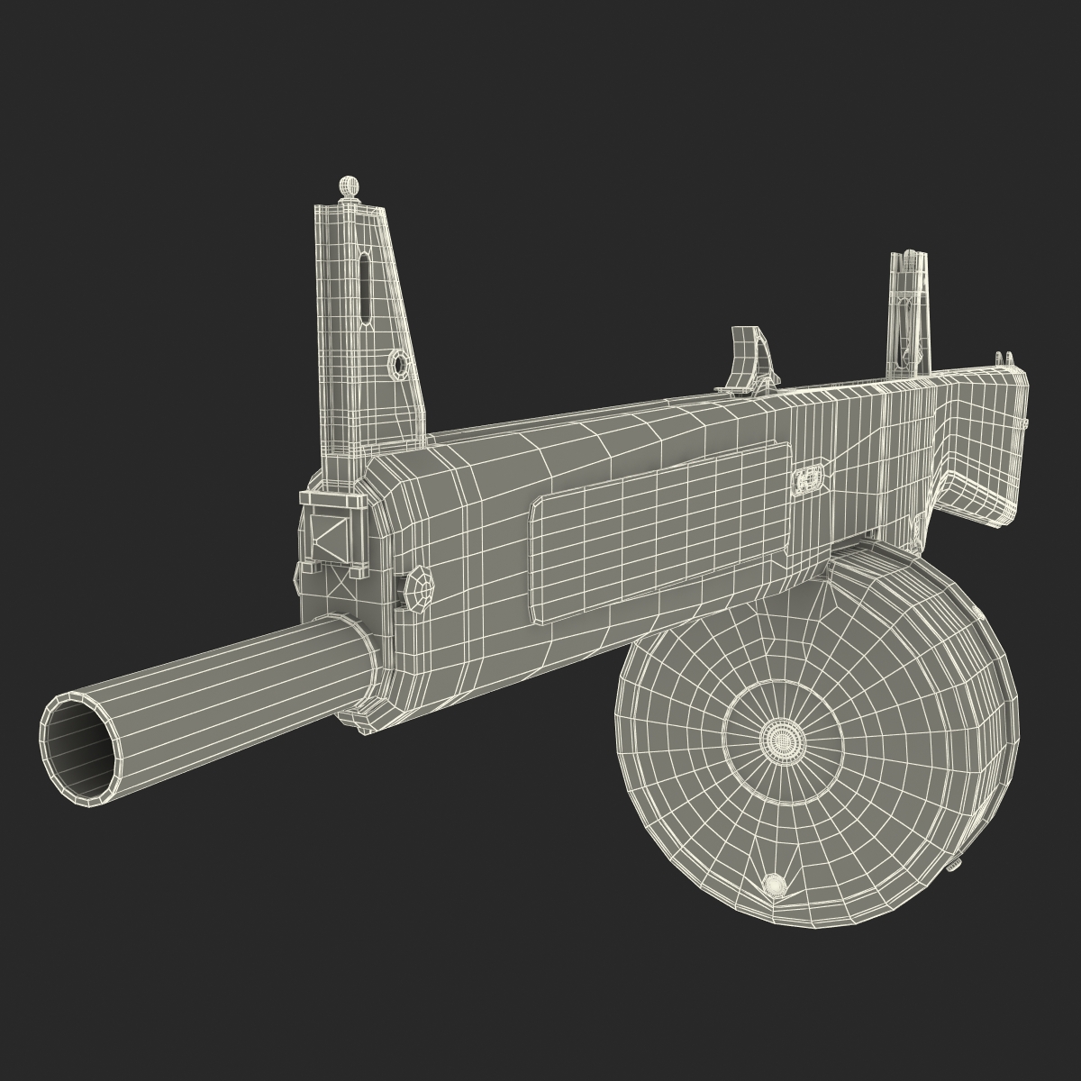 3D Auto Assault Shotgun AA 12 Round Drum Magazine