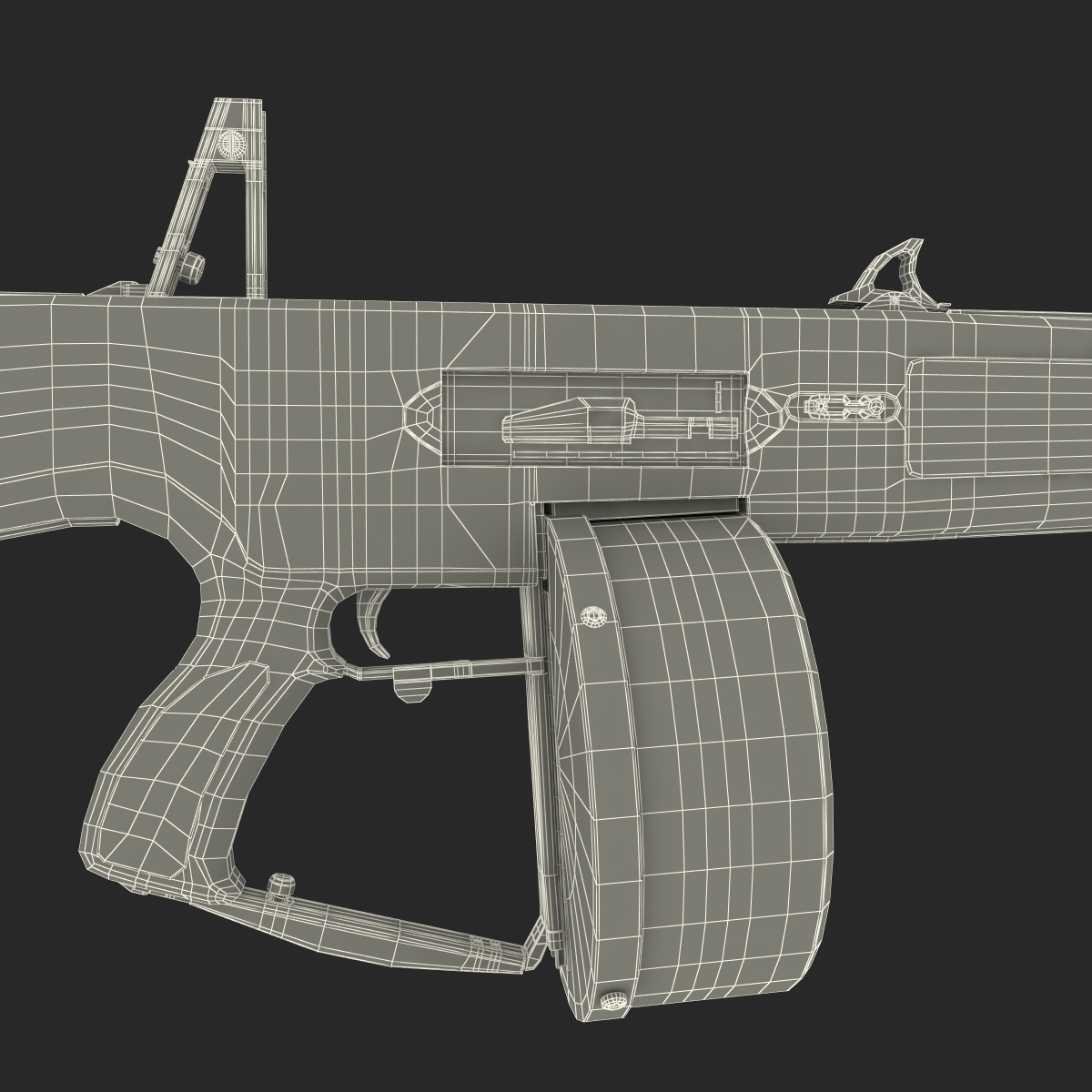 3D Auto Assault Shotgun AA 12 Round Drum Magazine