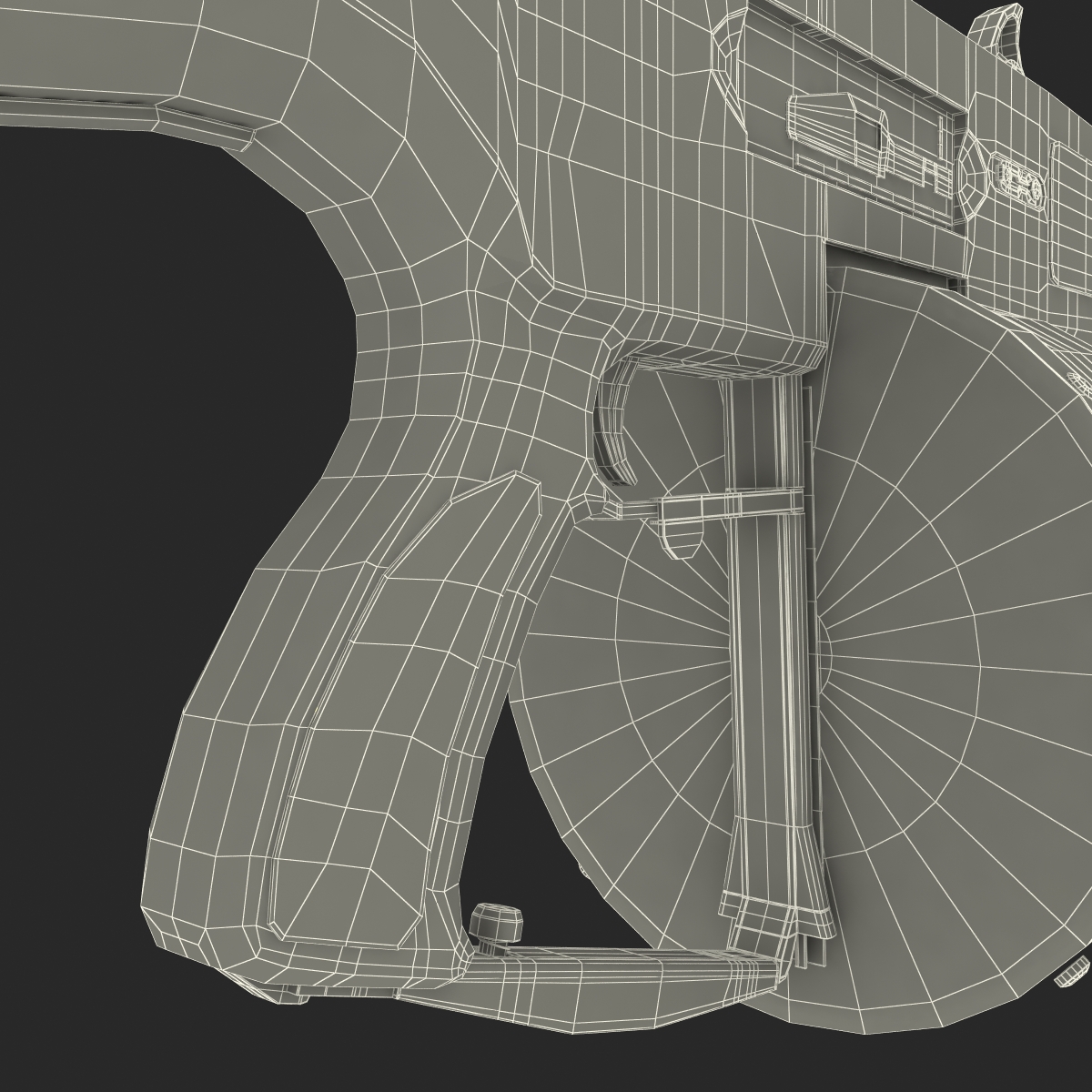 3D Auto Assault Shotgun AA 12 Round Drum Magazine