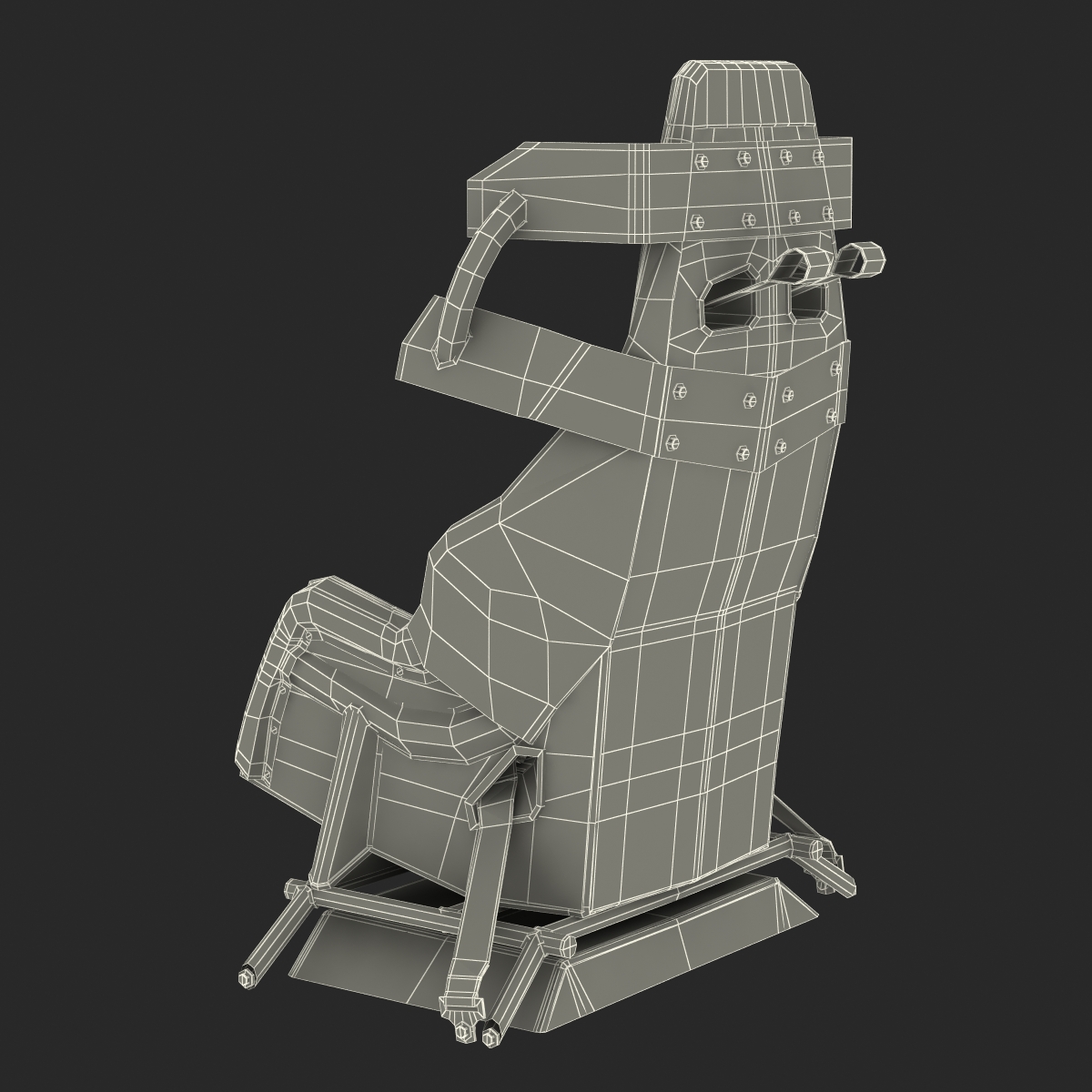 3D model Racing Car Seat