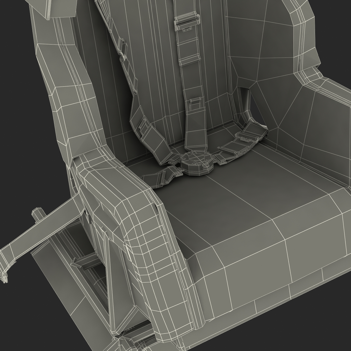 3D model Racing Car Seat